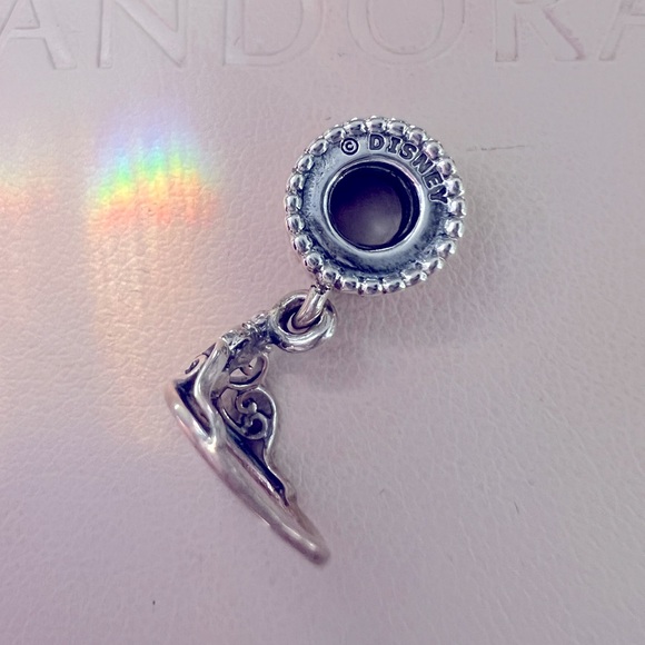 Authentic Disney Pandora Aladdin Princess Jasmine Tiara Dangle Charm - Picture 3 of 6